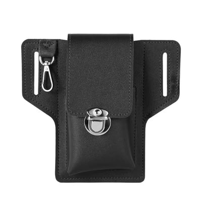 Stylish Men’s Vintage Leather Waist Bag - Perfect Phone Pouch for Sports and Outdoor Adventures