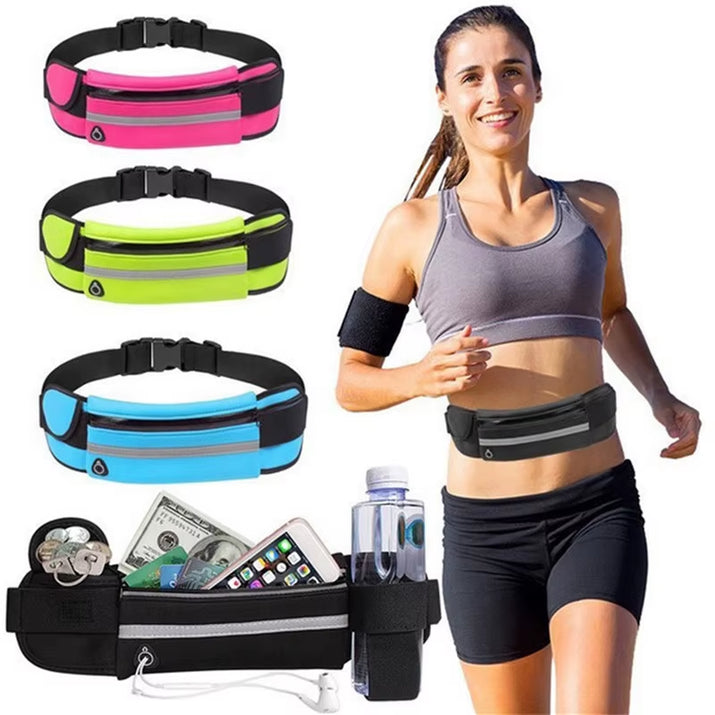 Sport Running Waist Bag for Women Men Comfortable Gym Fanny Bag Safty Tape Cycling Phone Case Running Belt