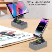 Transform Your Entertainment Experience with the 3-in-1 Bluetooth Speaker, Phone Holder, and Power Bank - Portable 360° Rotation Stand for iPad and Mobile Devices